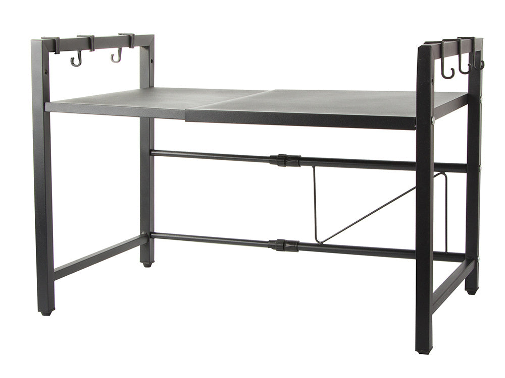 Raft metalic pentru cuptorul cu microunde, Zola®, etajera ajustabila, organizator bucatarie, 42x41-62x36 cm, negru Raft metalic pentru cuptorul cu microunde, Zola®, etajera ajustabila, organizator bucatarie, 42x41-62x36 cm, negru